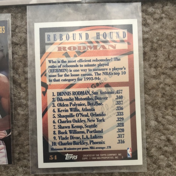 Dennis Rodman Basketball Card Lot - Picture 10 of 10